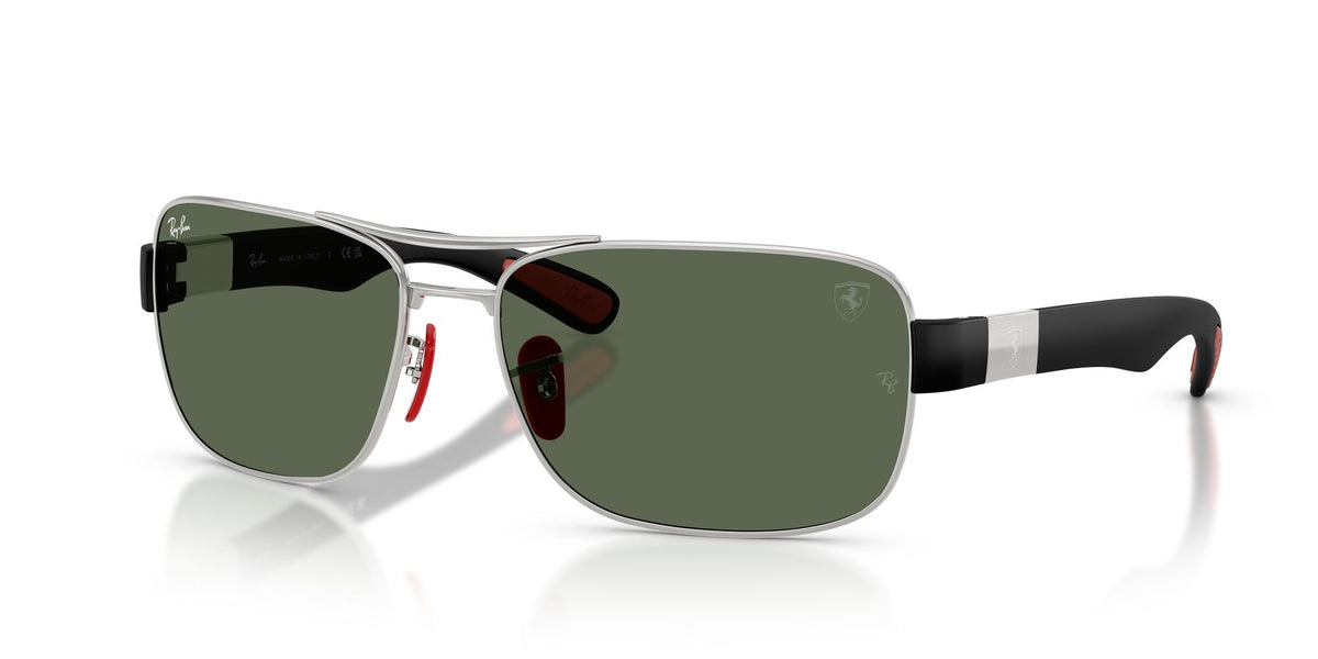 Ray-BanRB3763M F03171 64 Silver / Dark Green