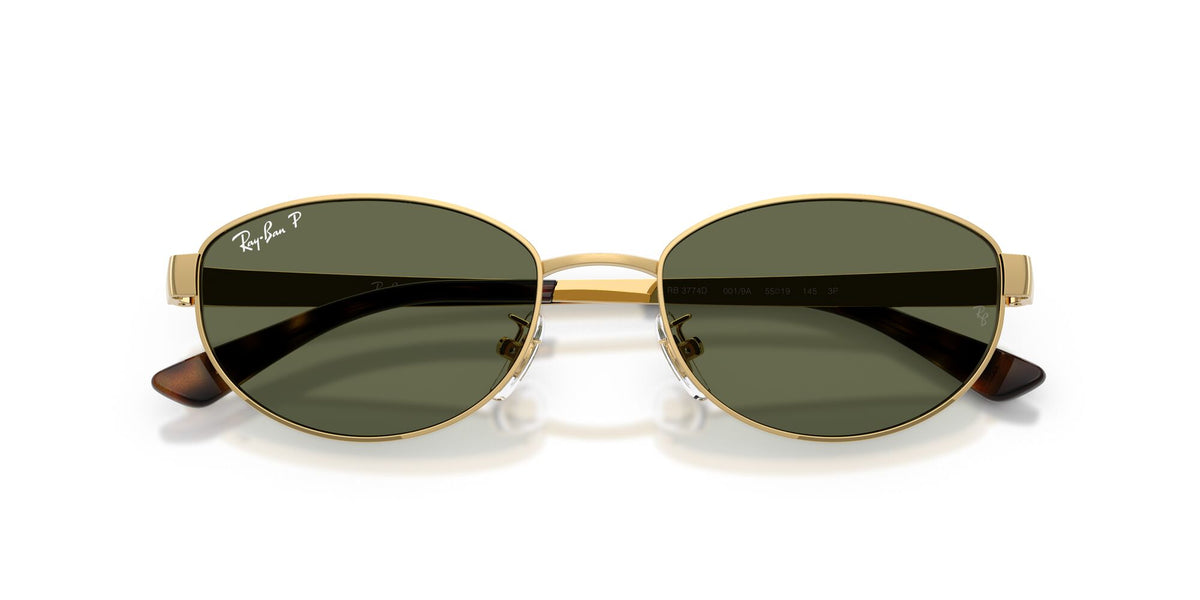Ray Ban 0RB3774D 001/9A 55 Gold/ Dark Green Polarized