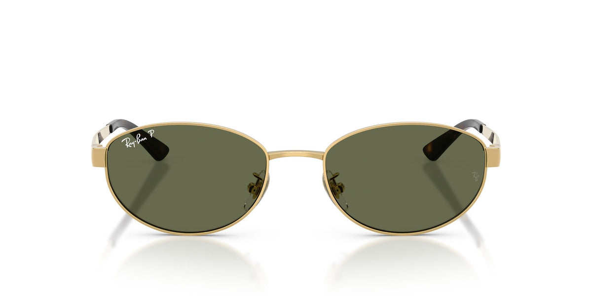 Ray Ban 0RB3774D 001/9A 55 Gold/ Dark Green Polarized