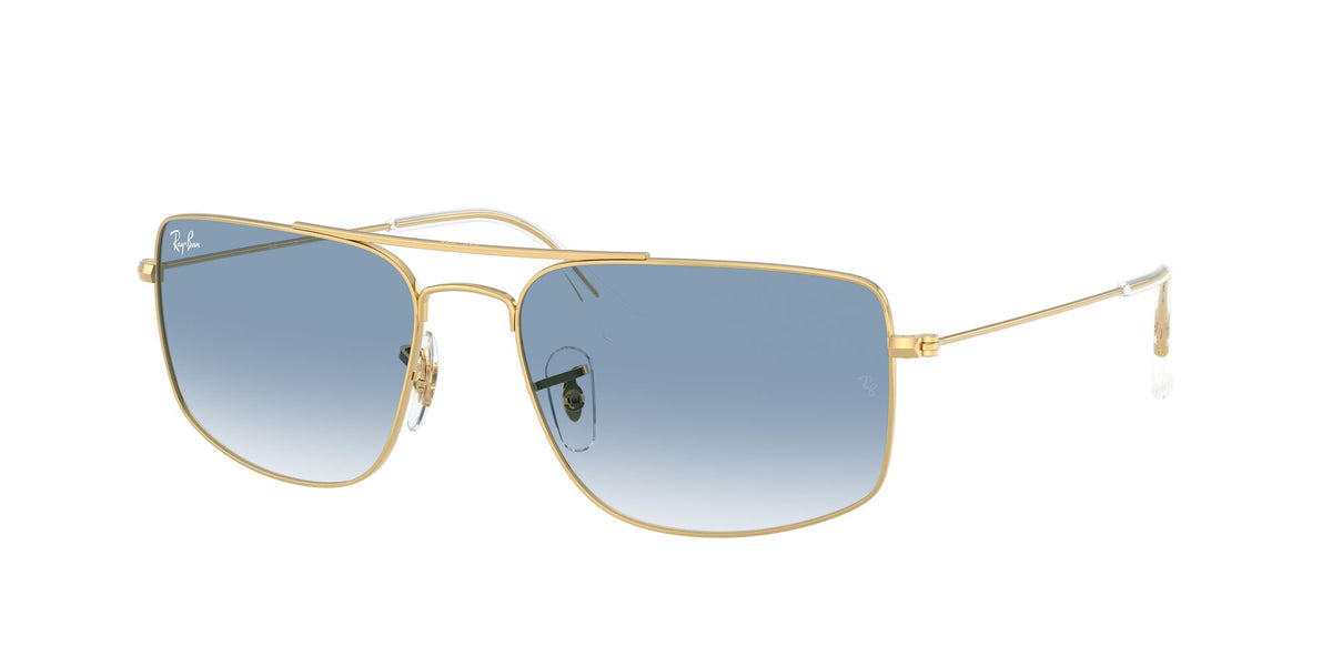Ray-Ban 0RB37790013F56 Arista Gold/ Clear Gradient Blue