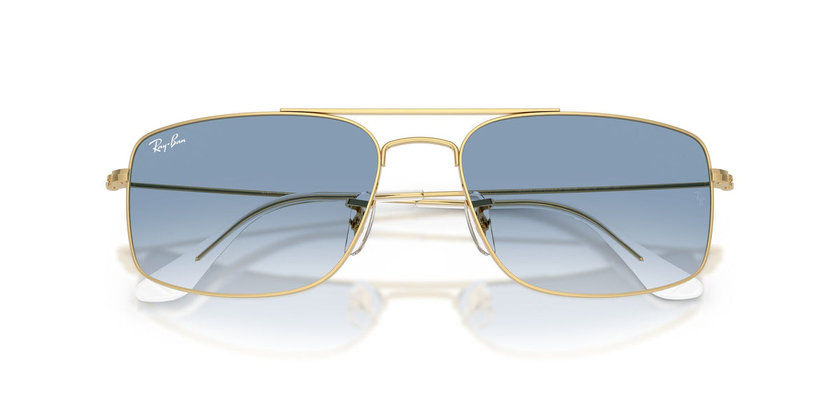 Ray-Ban 0RB37790013F56 Arista Gold/ Clear Gradient Blue