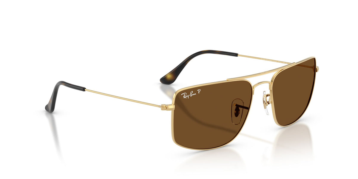 Ray-Ban 0RB37790015756 Arista Gold/ Polarized Brown