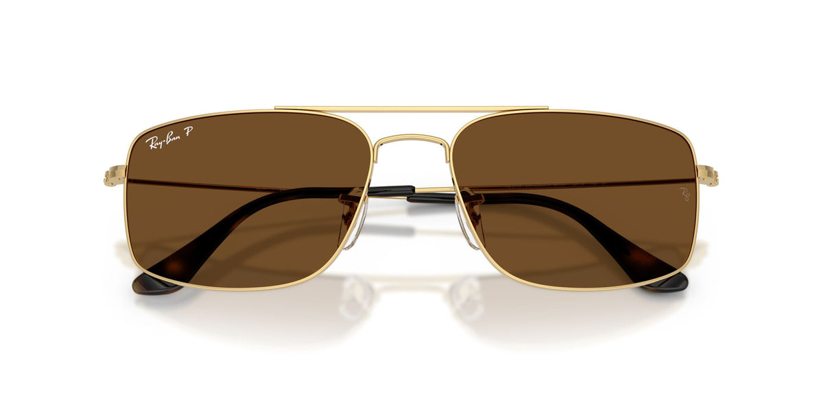 Ray-Ban 0RB37790015756 Arista Gold/ Polarized Brown