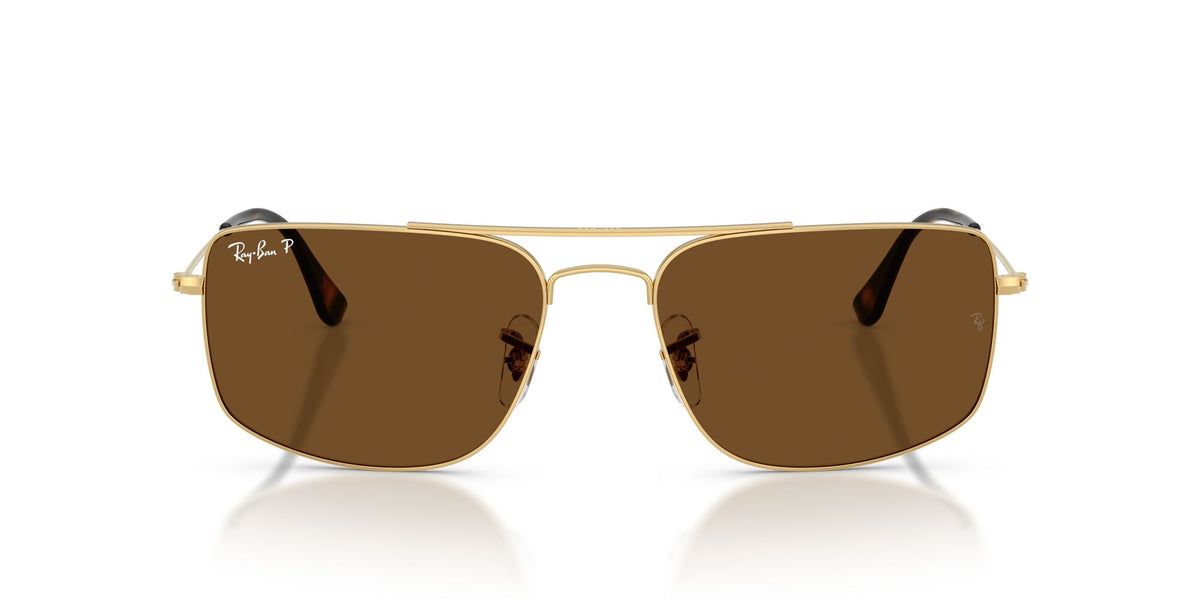 Ray-Ban 0RB37790015756 Arista Gold/ Polarized Brown