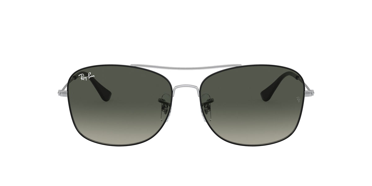 RB 3799 Ray-BanBlack On Silver / Grey Gradient 57 57 / Crystal / Metal / Metal