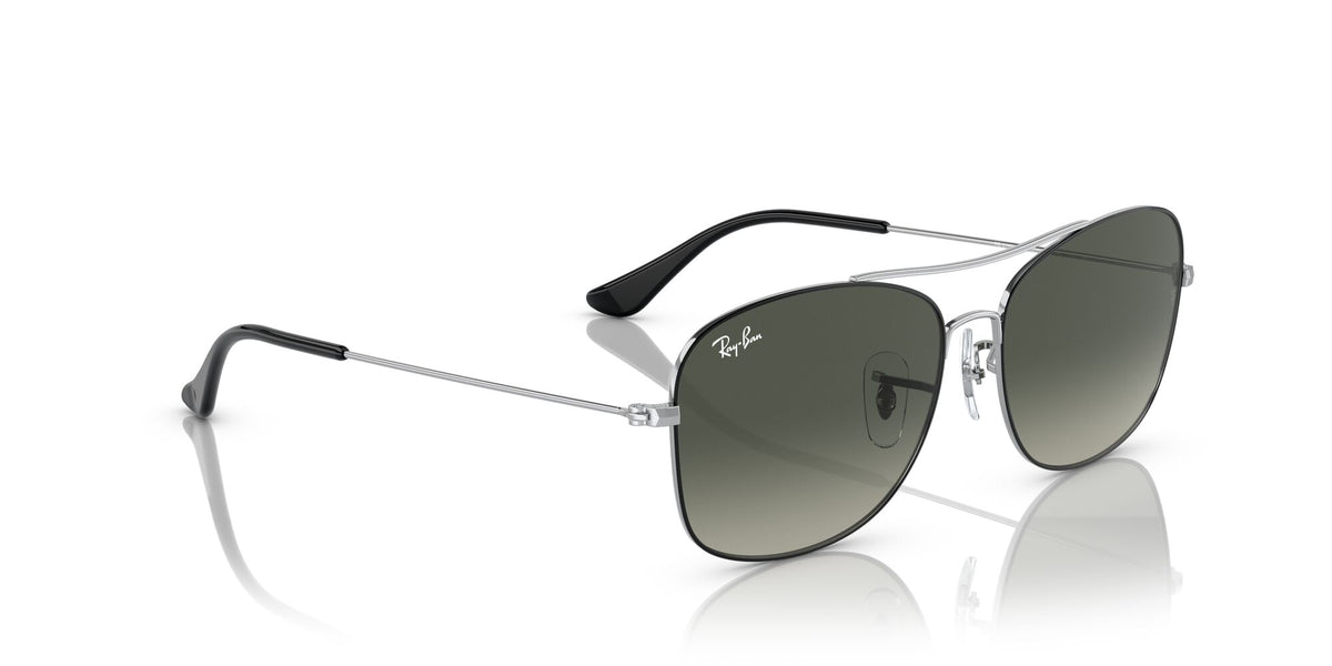 RB 3799 Ray-BanBlack On Silver / Grey Gradient 57 57 / Crystal / Metal / Metal