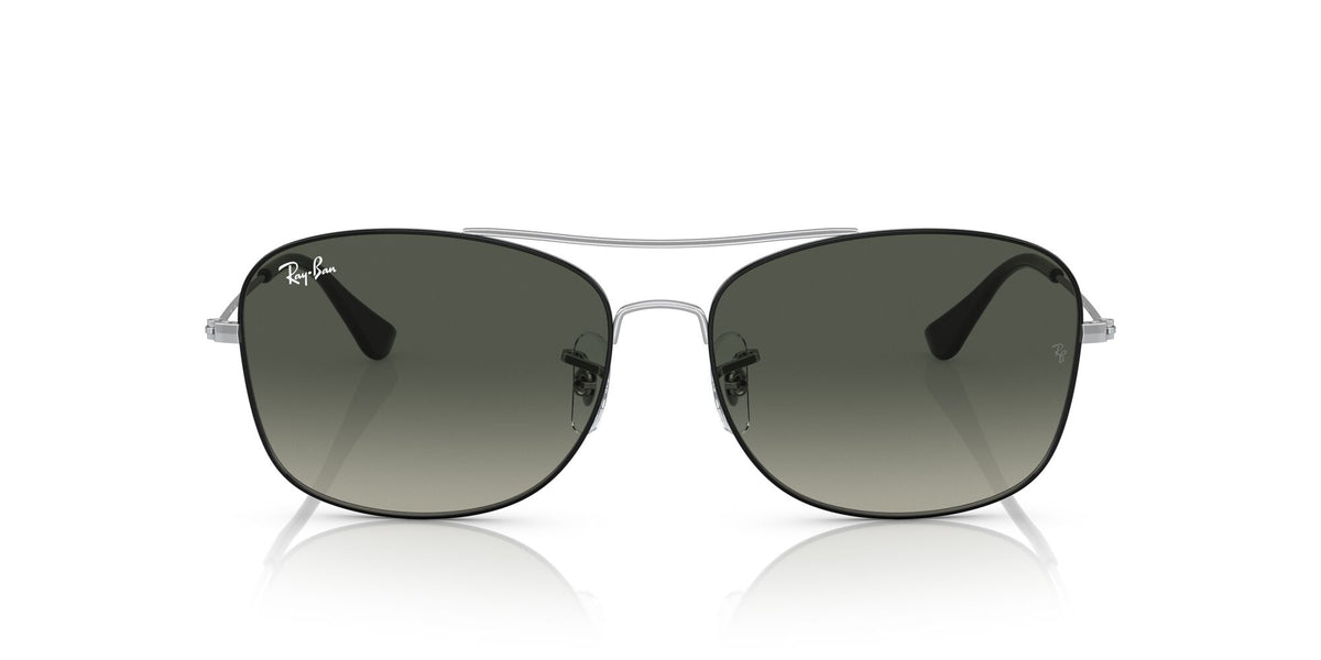 RB 3799 Ray-BanBlack On Silver / Grey Gradient 57 57 / Crystal / Metal / Metal