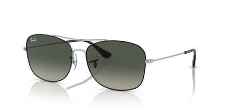 RB 3799 Ray-Ban  Black On Silver / Grey Gradient 57 57 / Crystal / Metal / Metal