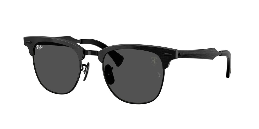 Ray-Ban  0RB3807M F111B1 51 Brushed Black On Black/ Dark Grey