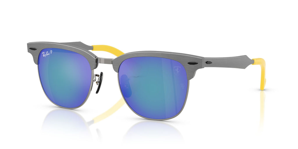 Ray-Ban  0RB3807M F1134L 51 Brushed Grey On Gunmetal/ Polarized Grey Mirror Blue