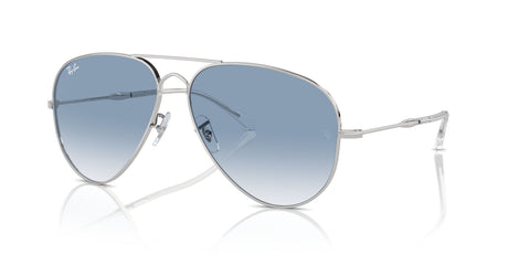 Ray-Ban Old Aviator 0RB3825 003/3F 62 Silver/ Clear & Blue