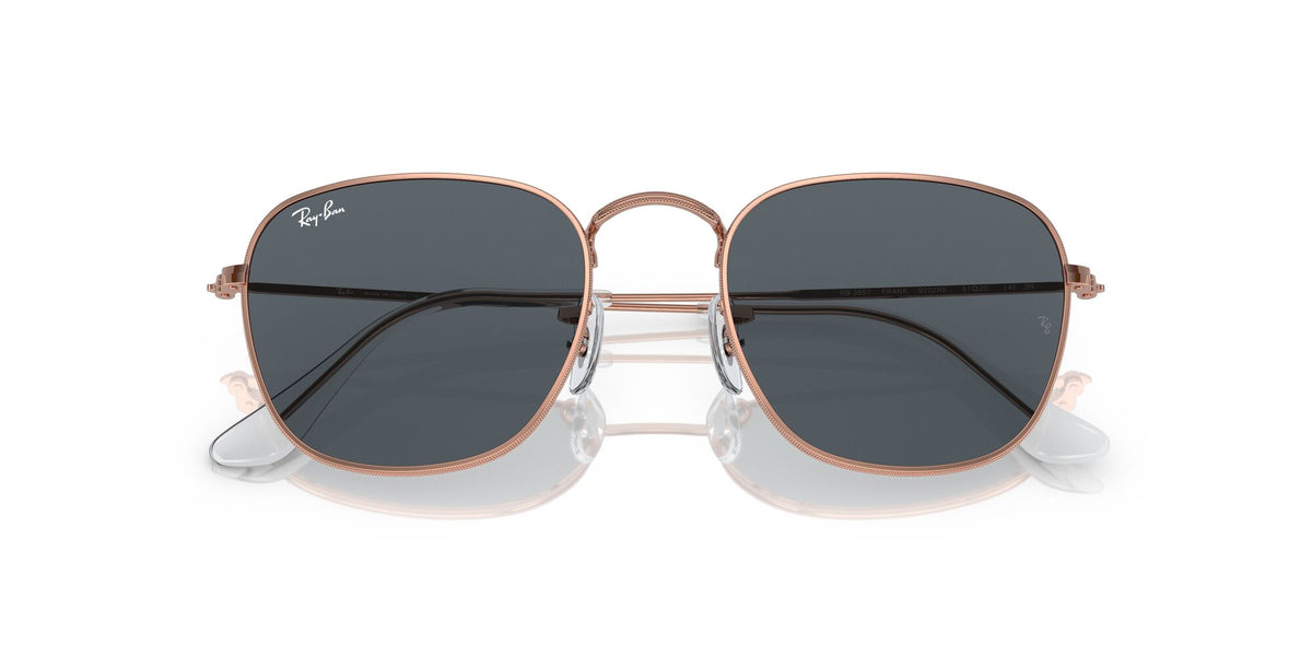 Ray-Ban Frank 0RB3857 9202R5 54 Rose Gold/ Blue 54 / Crystal / Metal / Metal