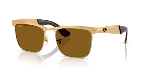Ray-Ban Wayfarer Deluxe RB3875 927631 53 Sandblasted Legend Gold / Brown