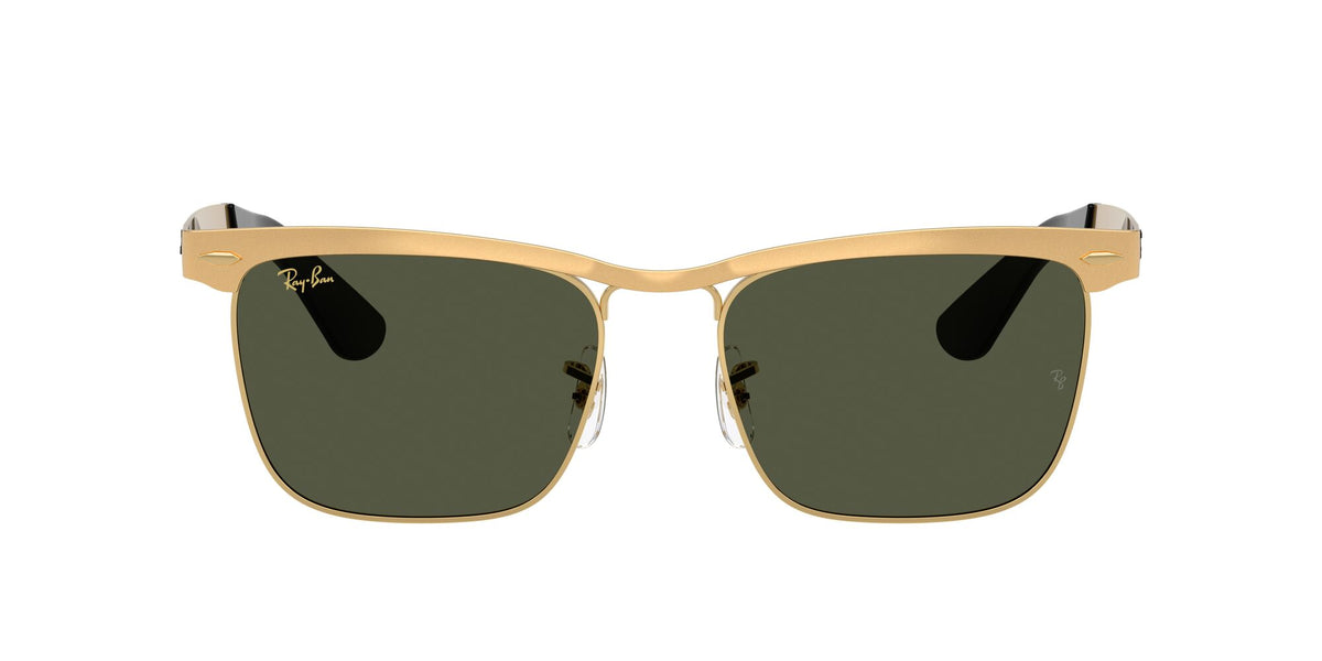 Ray-Ban Wayfarer Deluxe RB3875 927633 53 Sandblasted Legend Gold / Green