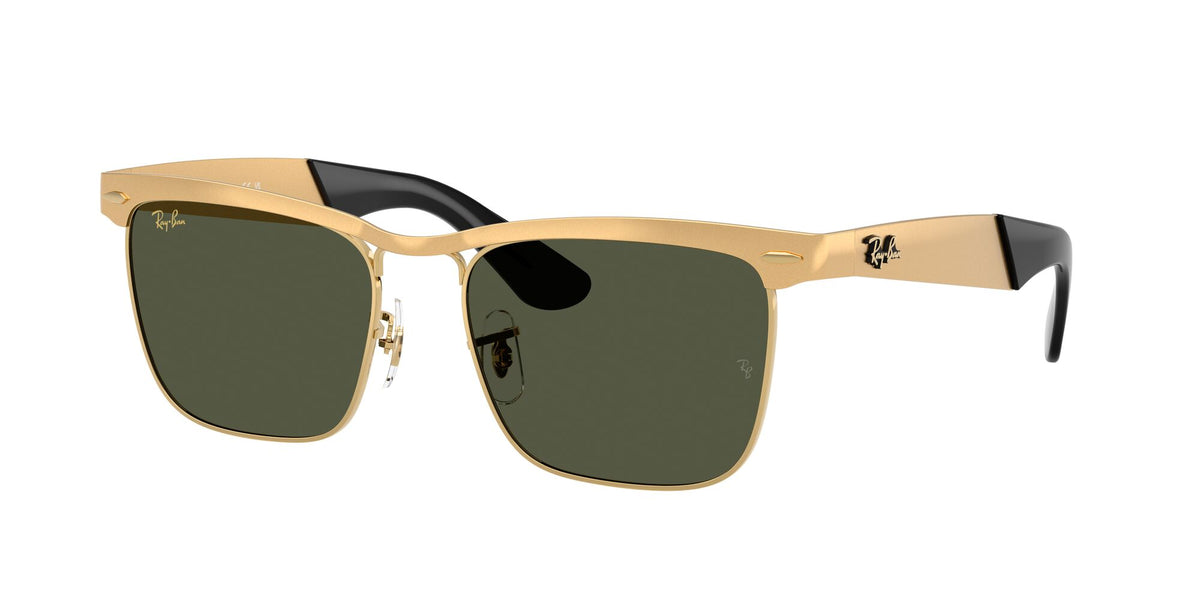 Ray-Ban Wayfarer Deluxe RB3875 927633 53 Sandblasted Legend Gold / Green