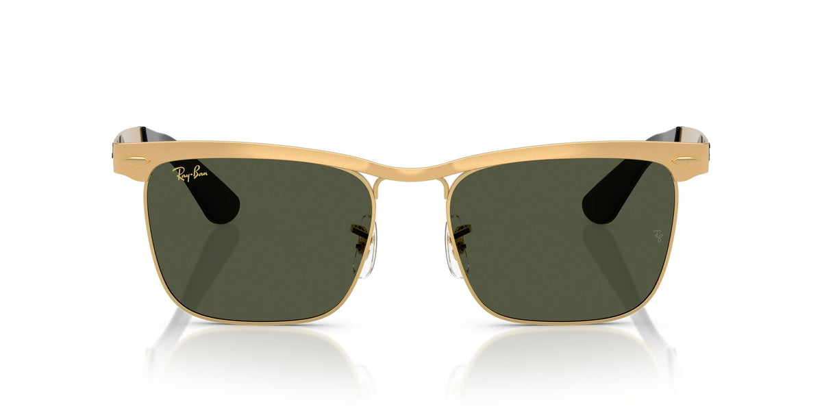Ray-Ban Wayfarer Deluxe RB3875 927633 53 Sandblasted Legend Gold / Green