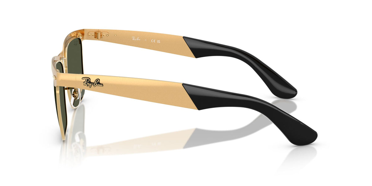 Ray-Ban Wayfarer Deluxe RB3875 927633 53 Sandblasted Legend Gold / Green