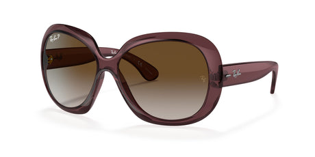 Ray-Ban Jackie Ohh Ii 0RB4098 6593T5 60 Transparent Dark Brown/ Grey Gradient Brown Polar 60 / Polycarbonate / Nylon / Nylon