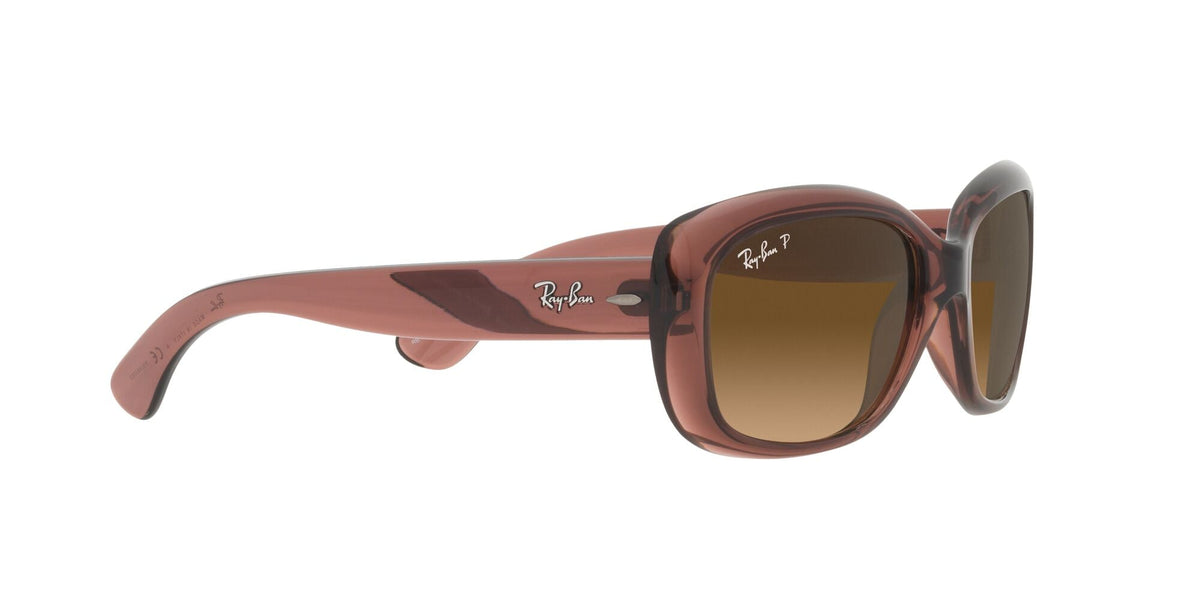 Ray-Ban Jackie Ohh 0RB4101 6593M2 58 Transparent Dark Brown/ Brown Gradient Polar - Blue Star Eyewear