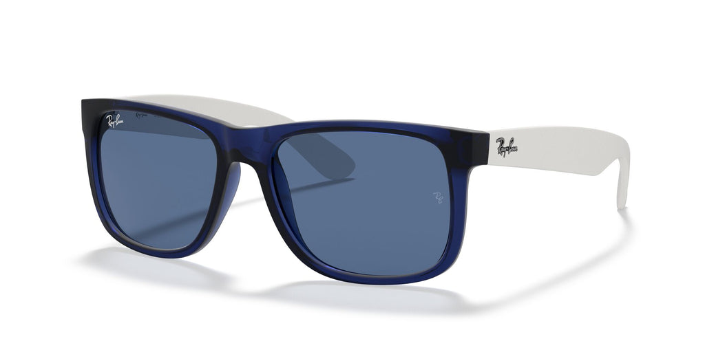 Ray-Ban Justin 0RB4165 651180 55 Transparent Blue/ Dark Blue 55 / Polycarbonate / Nylon / Nylon