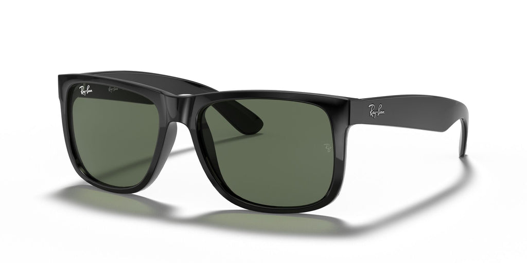 Ray-Ban Justin 0RB4165F 601/71 55 Black/ Green Classic G-15 55 / Polycarbonate / Nylon / Nylon
