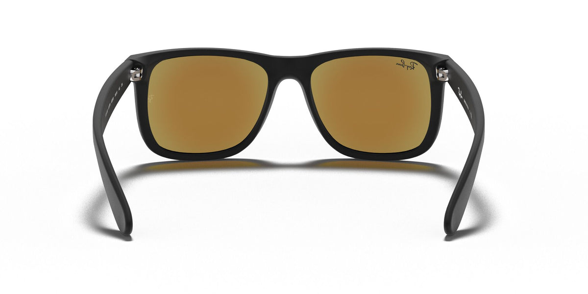 Ray-Ban Justin 0RB4165 622/55 55 Rubber Black / Blue Flash Mirror