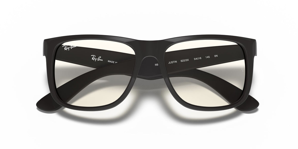 Ray-Ban Justin 0RB4165 622/5X 55 Black/ Clear 55 / Polyamide / Nylon / Nylon