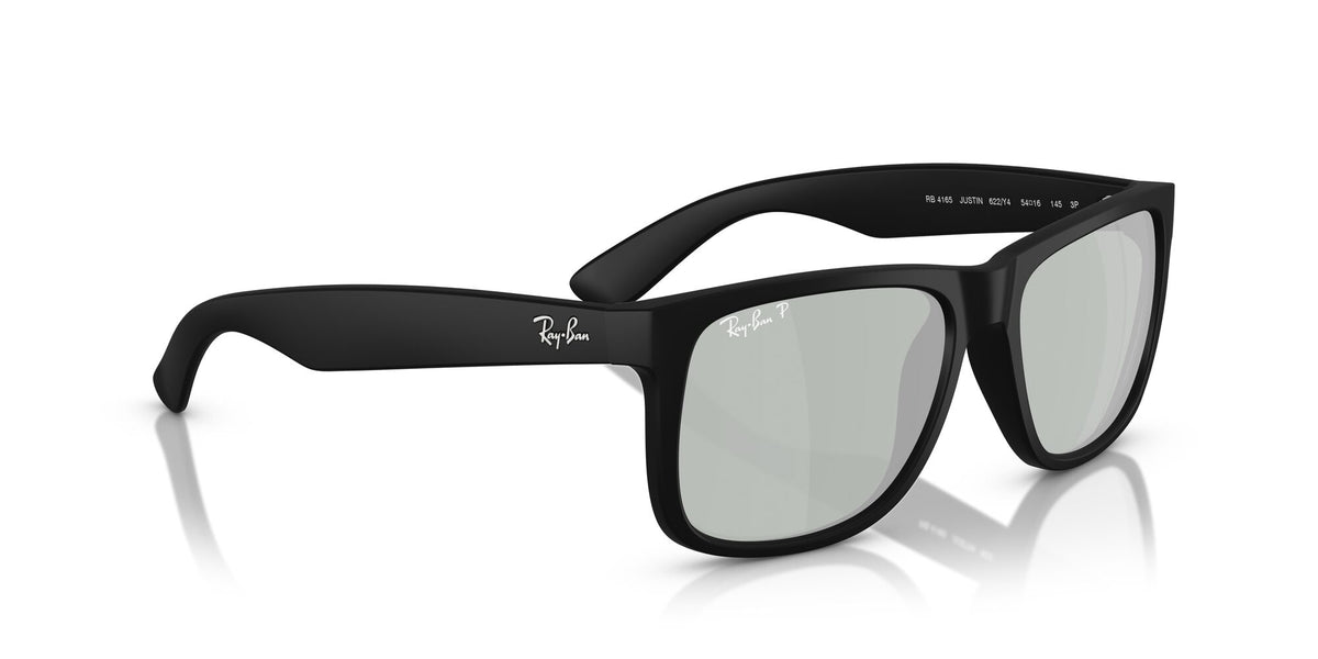 Ray Ban 0RB4165 622/Y4 51 Black/ Green Mirror Silver Polarised