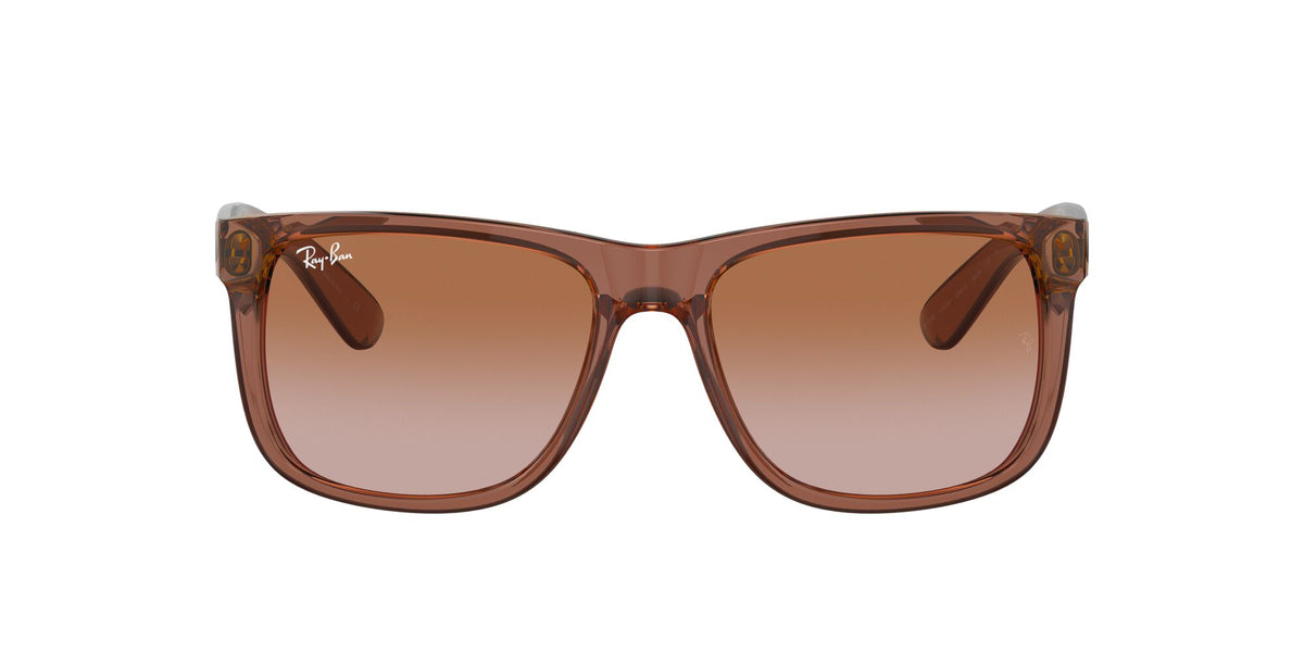 Ray-Ban 0RB4165 #6594/13 Justin Transparent Light Brown / Brown Size: 55 (Category: 2N) 55 / Polycarbonate / Nylon / Nylon