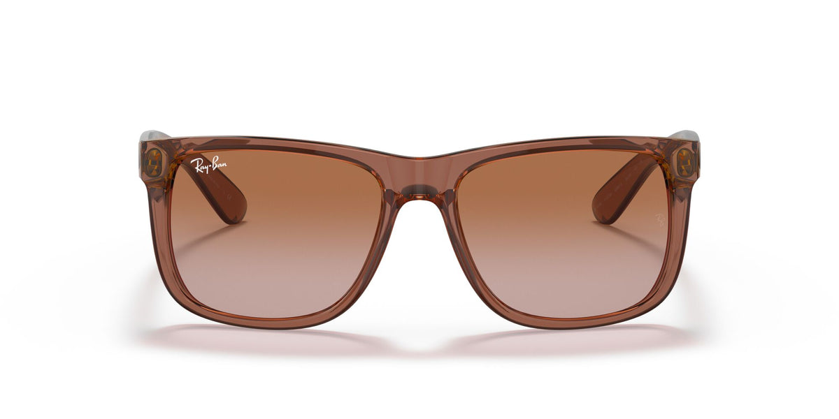 Ray-Ban 0RB4165 #6594/13 Justin Transparent Light Brown / Brown Size: 55 (Category: 2N) 55 / Polycarbonate / Nylon / Nylon
