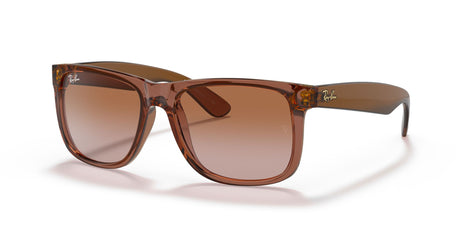 Ray-Ban 0RB4165 #6594/13 Justin Transparent Light Brown / Brown Size: 55 (Category: 2N) 55 / Polycarbonate / Nylon / Nylon