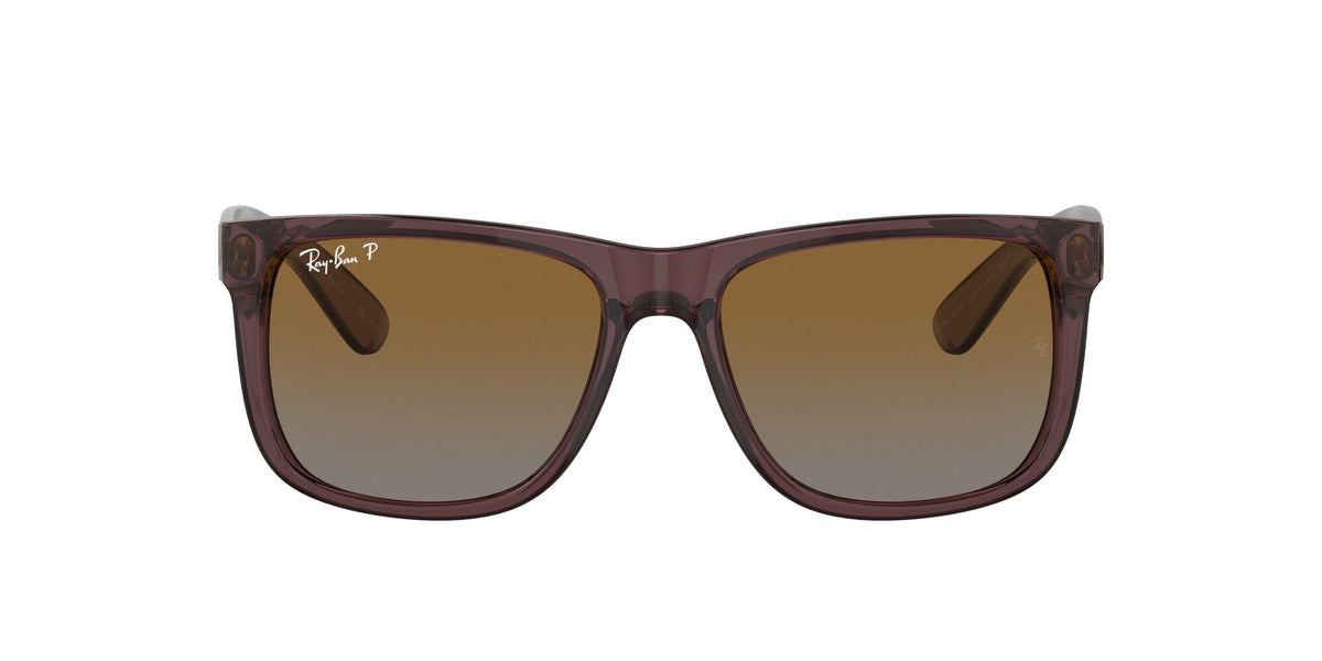 Ray-Ban Justin 0RB4165 6597T5 51 Transparent Dark Brown/ Brown - Blue Star Eyewear