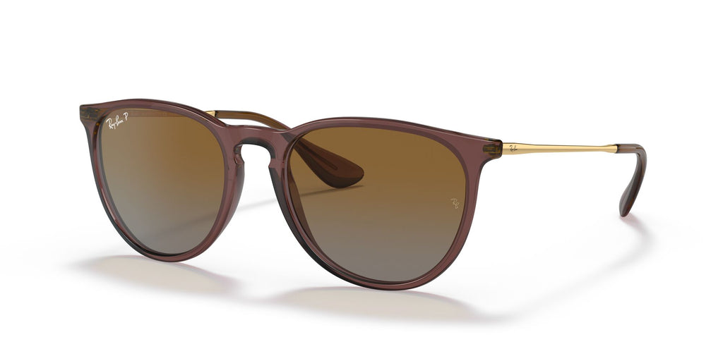 Ray-Ban Erika 0RB4171 6593T5 54 Transparent Dark Brown/ Brown Gradient Polar 54 / Polycarbonate / Nylon / Metal