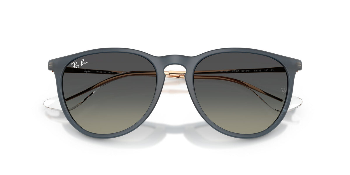 Ray-Ban Erika RB4171 681311 54 Rubber Blue / Gradient Grey
