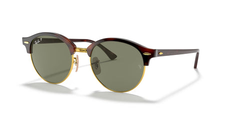 Ray-Ban Clubround 0RB4246 990/58 51 Red Havana/ Polarized Green Classic G-15 51 / Crystal / Acetate / Acetate