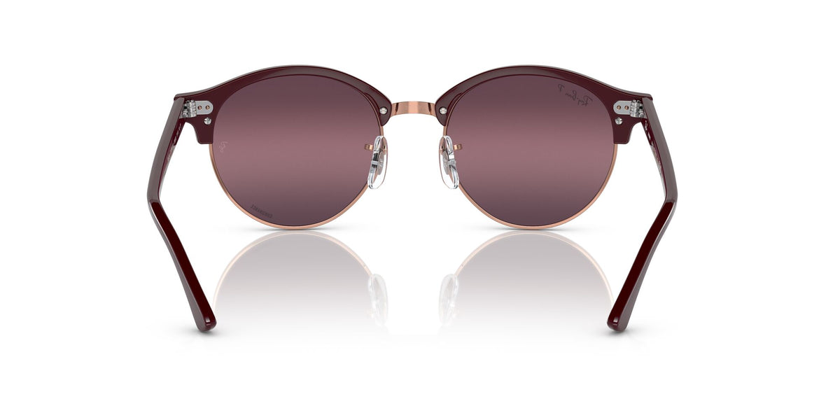 RB 4246 Ray-Ban Clubround Bordeaux On Rose Gold / Gold/Red 51 51 / Crystal / Acetate / Acetate