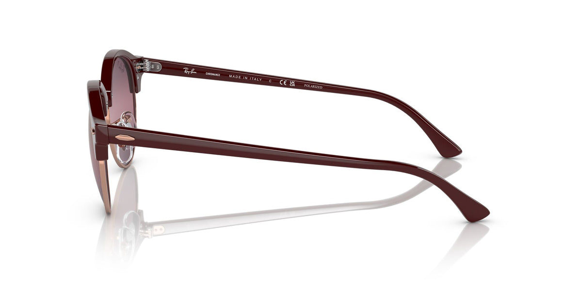 RB 4246 Ray-Ban Clubround Bordeaux On Rose Gold / Gold/Red 51 51 / Crystal / Acetate / Acetate