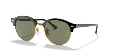 Ray-Ban Clubround 0RB4246 901 51 Black/ Green 51 / Crystal / Acetate / Acetate