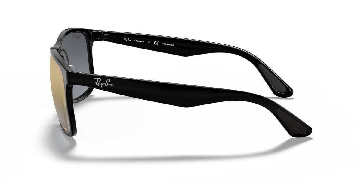 Ray-Ban0RB4264 601/J0 58 Gloss Black/ Blue Mirror Gold Gradient