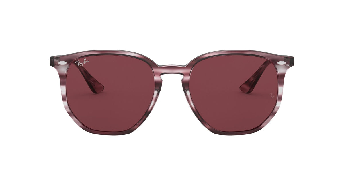 Ray-Ban0RB4306 643175 54 Striped Bordeaux Havana/ Dark Violet - Blue Star Eyewear