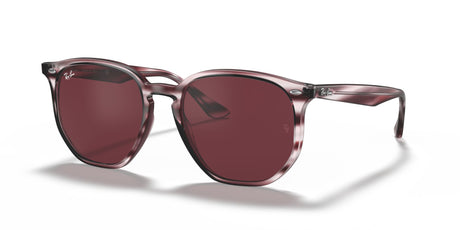 Ray-Ban  0RB4306 643175 54 Striped Bordeaux Havana/ Dark Violet 54 / Polycarbonate / Propionate / Propionate