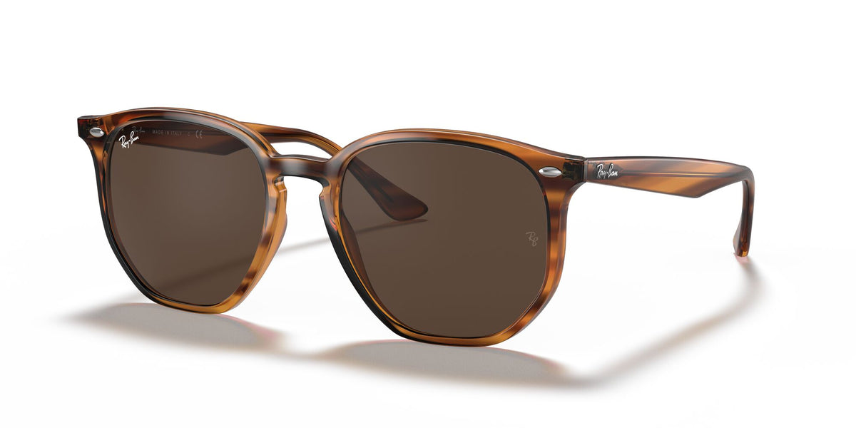 Ray-Ban0RB4306 820/73 54 Striped Red Havana/ Dark Brown 54 / Polycarbonate / Propionate / Propionate