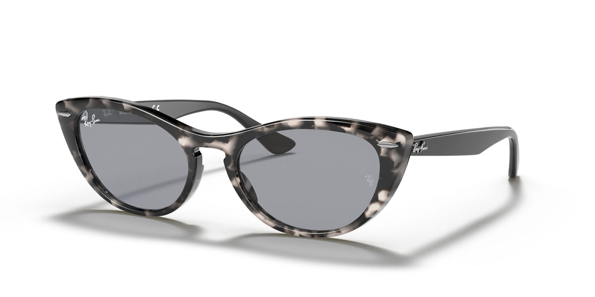 RB 4314N Ray-Ban Nina Grey Havana / Blue Mirror Gold 54 54 / Crystal / Propionate / Propionate