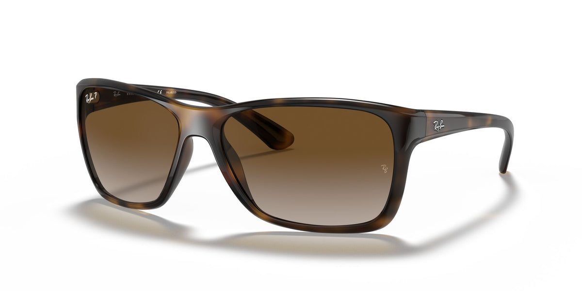 RB 4331 Ray-Ban #710/T5Light Havana / Polarised Brown Gradient Size: 61 (Category 3P) 61 / Polycarbonate / Nylon / Nylon