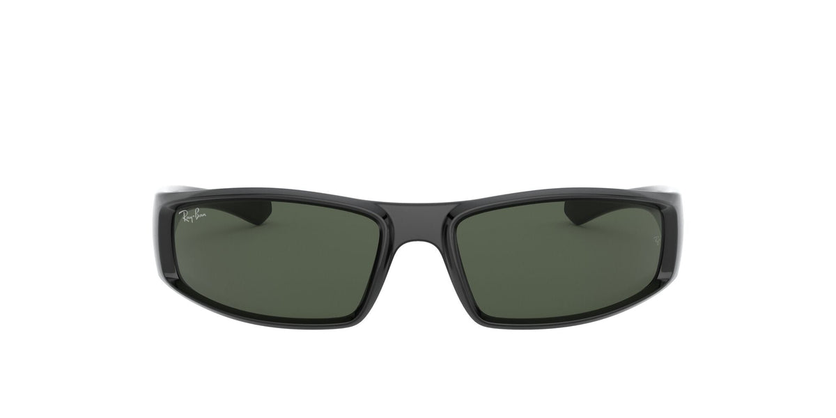 Ray-Ban0RB4335 601/71 58 Black/ Green - Blue Star Eyewear
