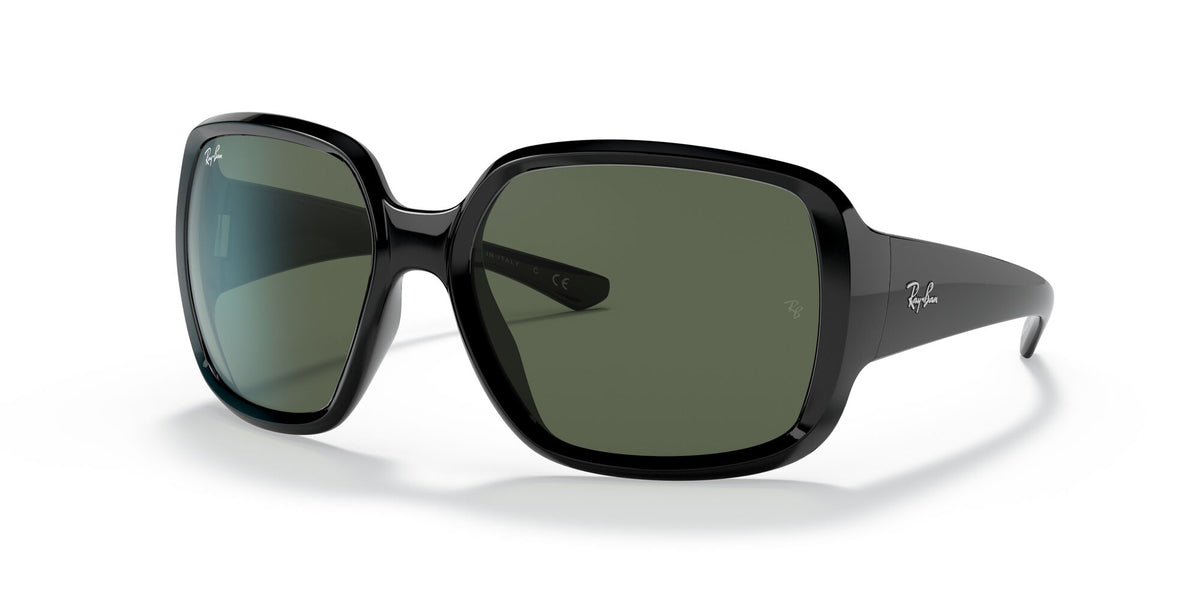 Ray-Ban Powderhorn 0RB4347 601/71 60 Black/ Green Classic 60 / Polycarbonate / Nylon / Nylon