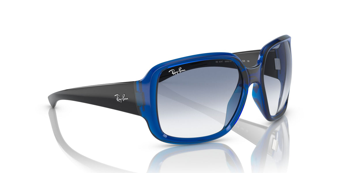 RB 4347 Ray-Ban Powderhorn Transparent Blue / Blue 60 60 / Polyamide Bio / Nylon / Nylon
