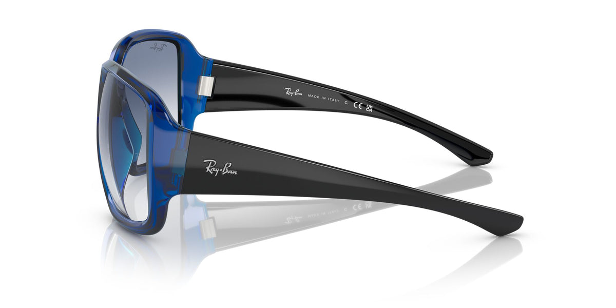 RB 4347 Ray-Ban Powderhorn Transparent Blue / Blue 60 60 / Polyamide Bio / Nylon / Nylon