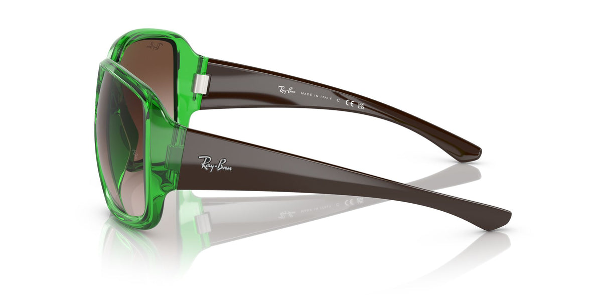 RB 4347 Ray-Ban Powderhorn Transparent Green / Brown 60 60 / Polyamide Bio / Nylon / Nylon