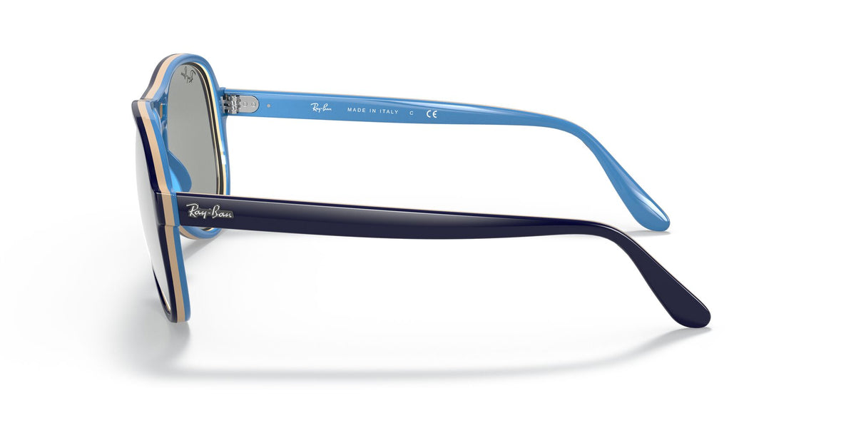 RB 4355 Ray-Ban Vagabond Light Blue / Photo Grey Mirror Grey 58 58 / Crystal / Nylon / Nylon